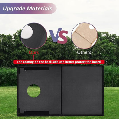 Cornhole Set, Regulation/Tailgate Size Cornhole Boards with 8 Bean Bags and Carrying Case, 4x2/3x2