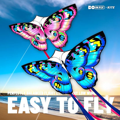 The Doinfly Butterfly-Shaped Kite is an Easy-to-Fly Kite Suitable for Both Children and Adults, and