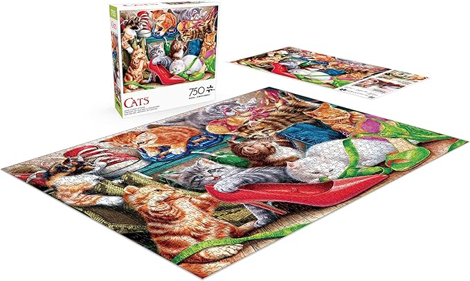 Buffalo Games - Shoe Closet Kittens - 750 Piece Jigsaw Puzzle for Adults -Challenging Puzzle