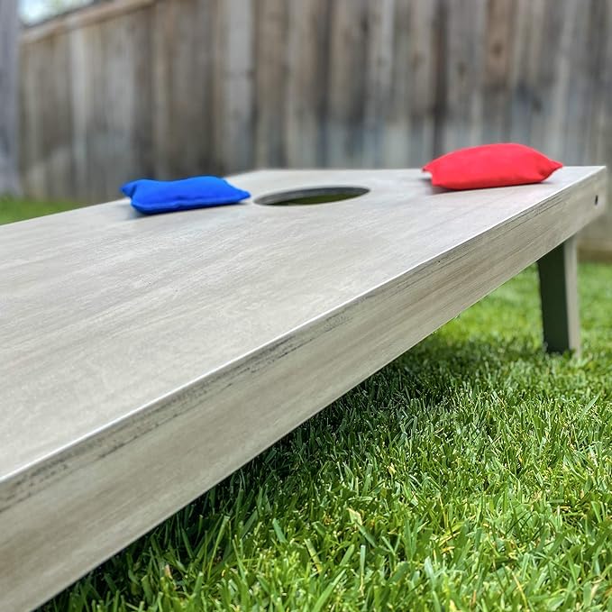 GoSports 4 ft x 2 ft Regulation Size Wooden Cornhole Boards Set - Includes Carrying Case and Bean