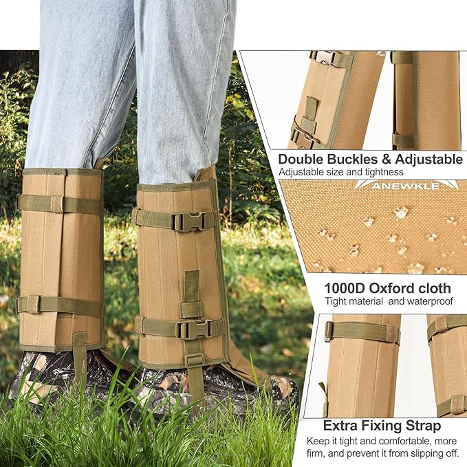 Snake Gaiters Waterproof Lower Legs Snake Guards Snake Guards Bite Protection Adjustable Snake