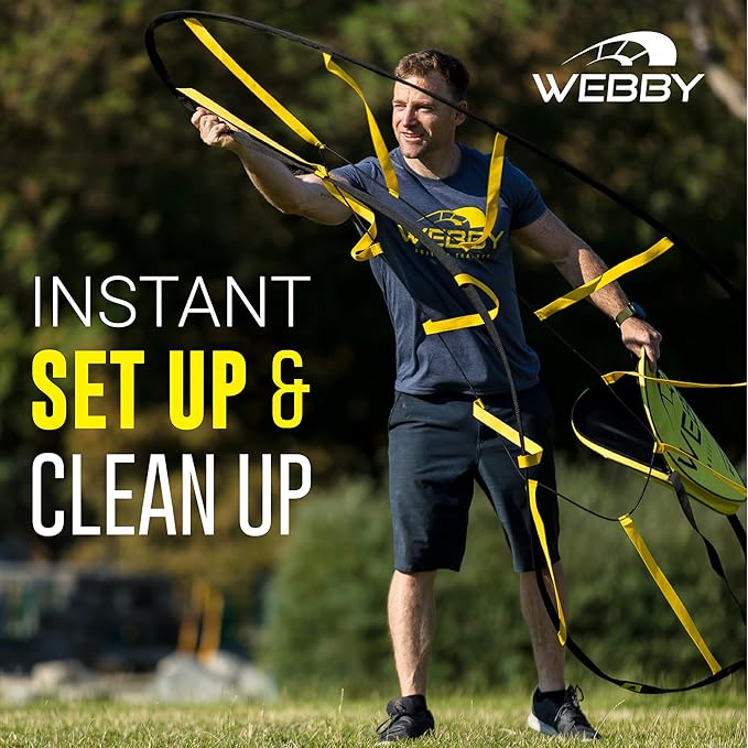 Webby Agility Trainer – Circle Speed and Agility Ladder for High Intensity Reactive Footwork Drills