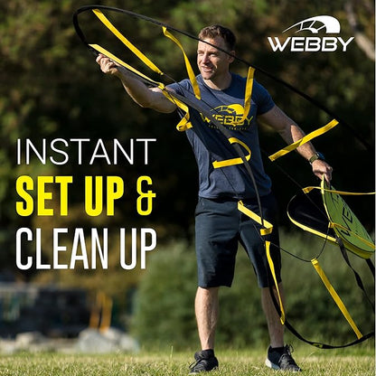 Webby Agility Trainer – Circle Speed and Agility Ladder for High Intensity Reactive Footwork Drills
