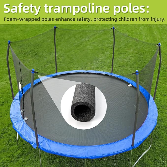 Trampoline Poles Replacement for Skywalker Or Jumpzylla,Galvanized Trampoline Enclosure Pole for