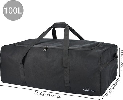 Large Duffle Bag 100L, Travel Duffel Bag for Men, Water & Tear Resistant Travel Bag, Extra Large