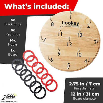 Elite Sportz Equipment Ring Toss Game | Sturdy Wooden Board Set for Kids Outdoor Games | Camping