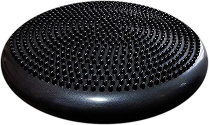 AppleRound Inflated Wobble Cushion with Hand Pump, Air Stability Board (Extra Thick), Core Balance