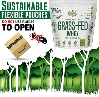 Grass Fed Whey Protein Powder Isolate - Unflavored - Unsweetened - Certified Entire Life On Pasture