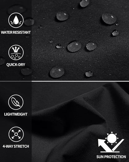 Men's Hiking Cargo Shorts Quick Dry Lightweight Travel Shorts with Multi Pockets for Fishing