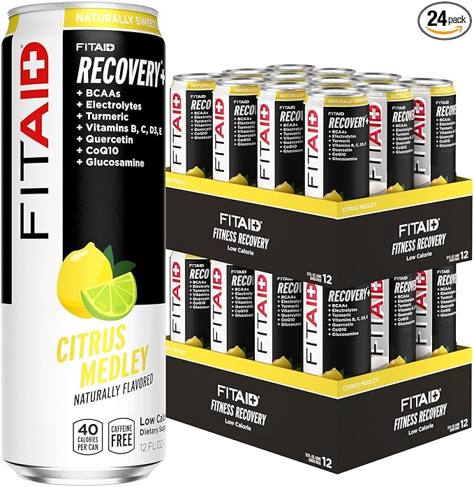 FITAID Recovery Blend, 100% Clean and Paleo Friendly, BCAAs, Glucosamine, Electrolyes, L-Glutamine