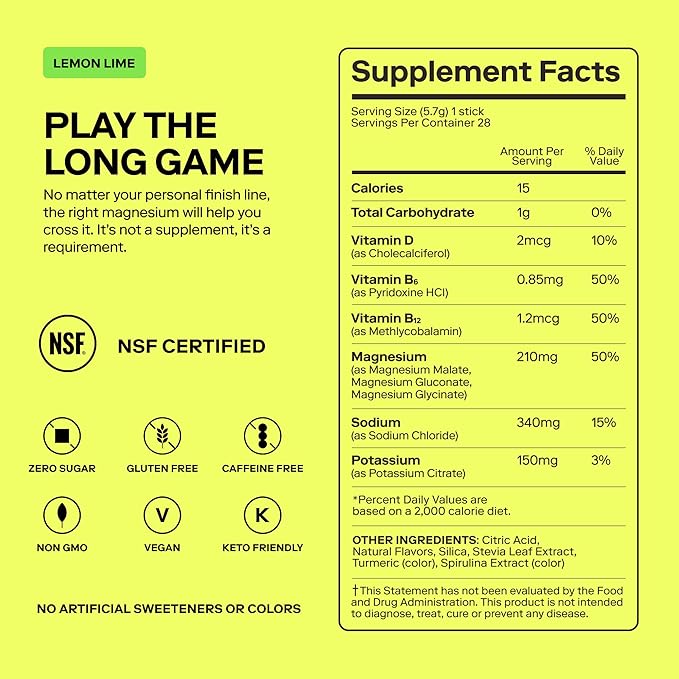 Magna Electrolyte Powder Drink Mix for Hydration, Energy & Focus Support with Magnesium L