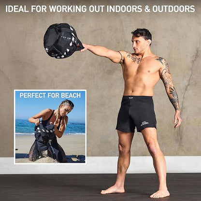Kettlebell Sandbag - Heavy Duty Sand Weights Bag for Cross Training, Strength Training, Workout