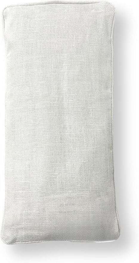 Organic Linen Eye Pillow - Lavender & Flaxseed for Relaxation, Yoga, Stress Relief - Microwavable