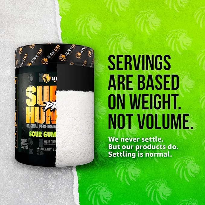 ALPHA LION Superhuman Pre Workout Powder, Beta Alanine, L-Taurine & Tri-Source Caffeine for