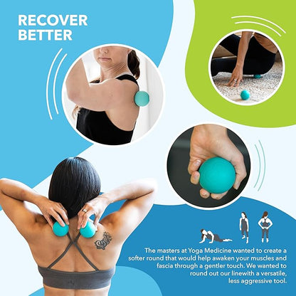 RAD Recovery Rounds - Extra Soft Yoga Deep Tissue Massage Ball Set ??Myofascial Release Balls for