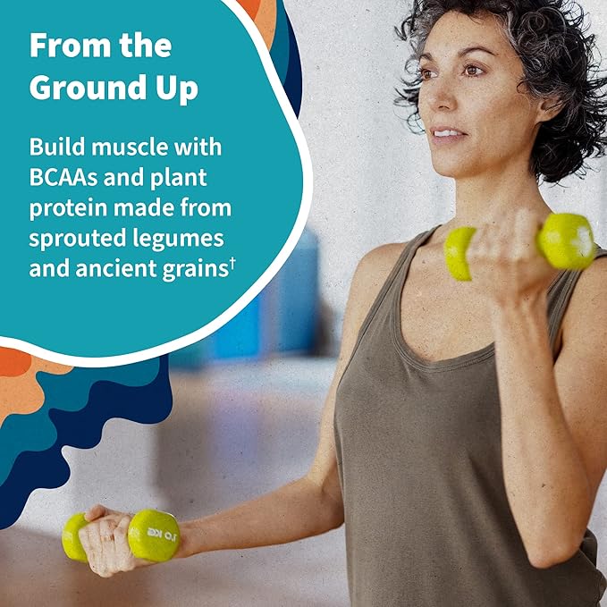 Garden of Life Organic Vegan Protein Powder, Plant Based & BCAAs, Organic Protein Powder with