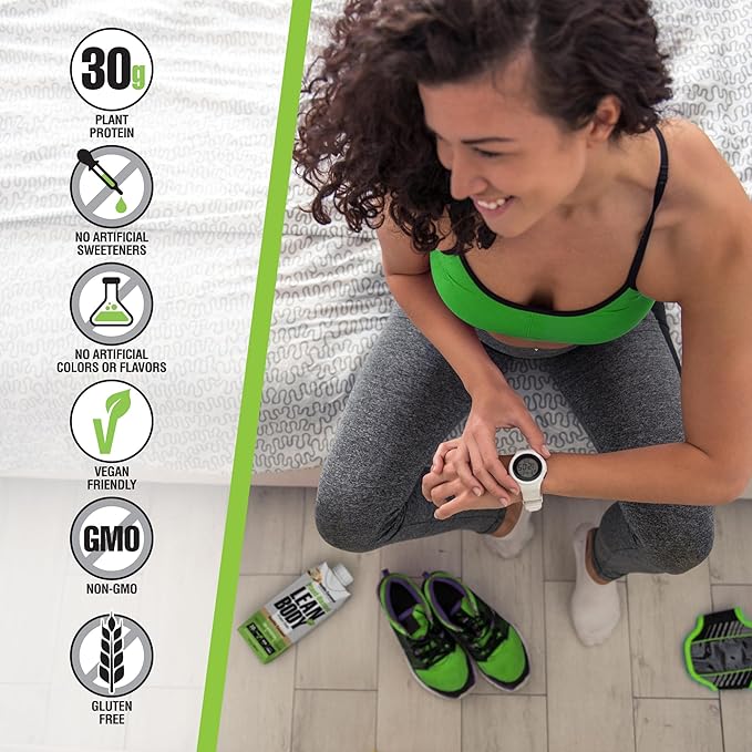 Lean Body Ready-to-Drink, Plant-Based Vegan Taster Pack, 30g Protein, No Artificial Flavors