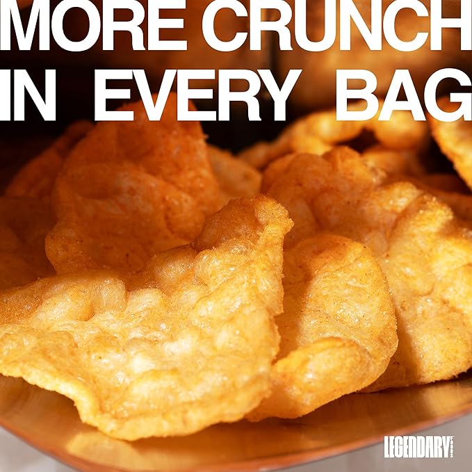 Legendary Foods Cheesy Nacho Protein Chips – Popped Tortilla Style – 22g High Protein, 4g Net