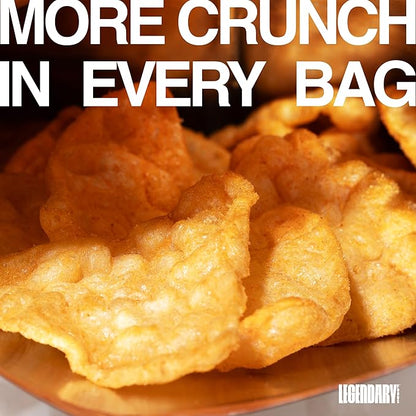 Legendary Foods Cheesy Nacho Protein Chips – Popped Tortilla Style – 22g High Protein, 4g Net