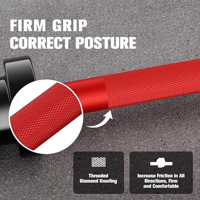 RITFIT Olympic Barbell 4ft/4.8ft/6ft - 2 Inch Weight Bar for Strength Training, Weightlifting
