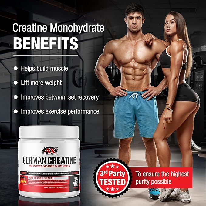 German Creatine - Micronized Creatine Monohydrate Powder, 99.99% Pure Creapure for Muscle Growth