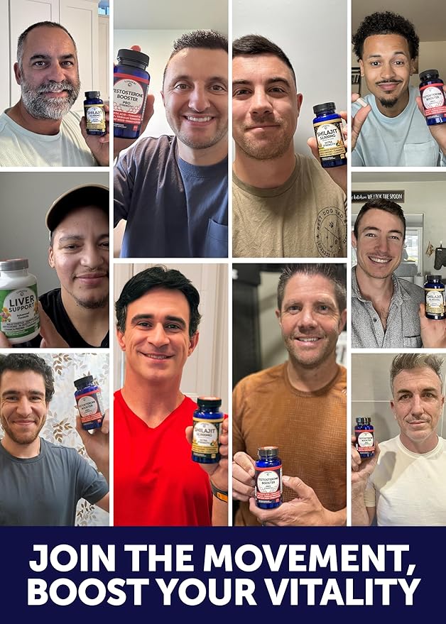 Lunakai USA Made Natural Testosterone Booster for Men with Tongkat Ali, Ashwagandha & Shilajit
