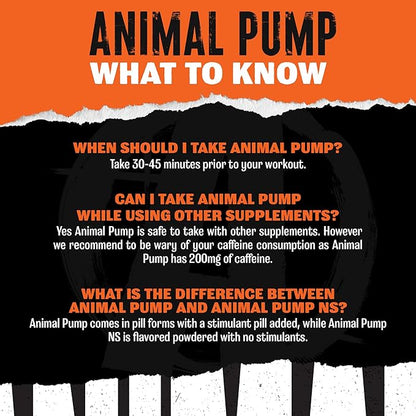 Animal Pump Pre-Workout Supplement ??for Energy, Focus and Muscle Volumizing, with Nitric Oxide