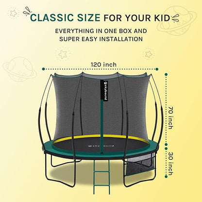 SkyBound 14 FT 12 FT 10FT 8FT 6FT Springless Trampoline for Kids and Adults - Recreational