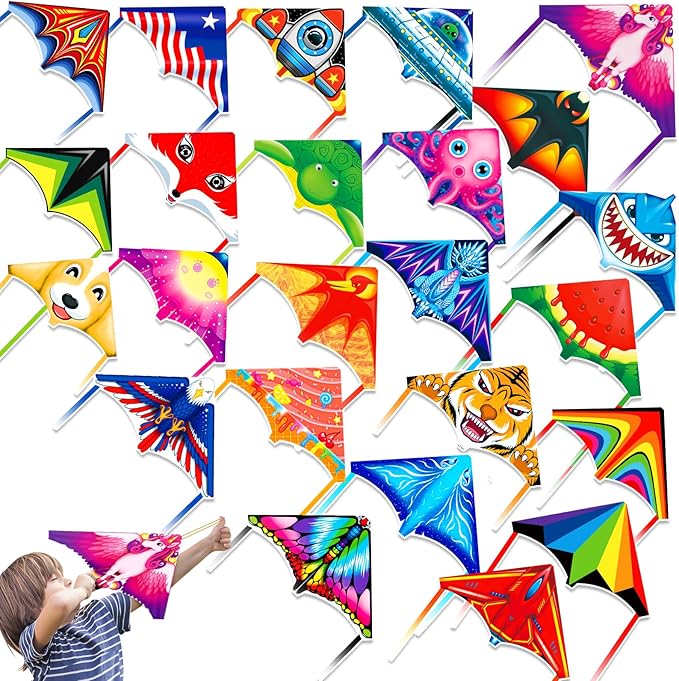 Mini Kites for Kids,Finger Launcher Kites Easy to Fly,Party Favors for Kids 4-8-12 Outdoor Toys