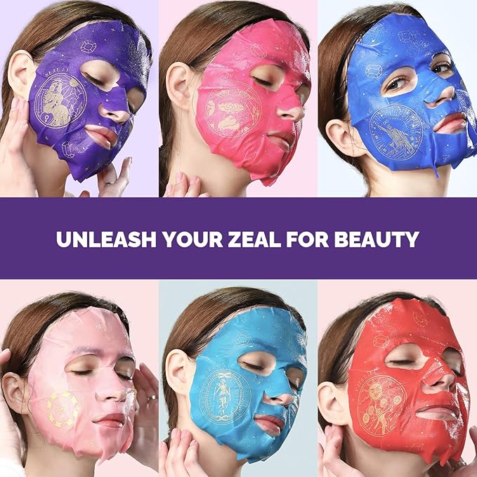 ZealSea Collagen Face Mask Skincare for Anti Aging, Hydrating Face Masks, Oat Peptide Face Mask for