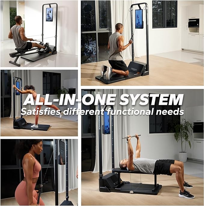 Gym Monster Smart Home Gym, Multifunctional Strength Training Machine, Smith Machine Power Cage