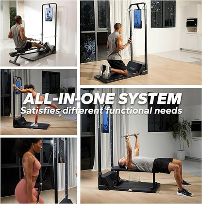 Gym Monster Smart Home Gym, Multifunctional Strength Training Machine, Smith Machine Power Cage