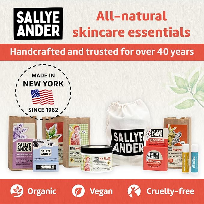 SALLYEANDER No Bite Me All-Natural Bug & Insect Repellent - Anti Itch Cream - 8 oz - Safe for Kids