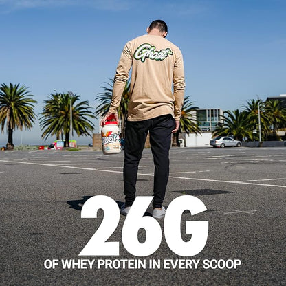GHOST Whey Protein Powder, Peanut Butter Cereal Milk - 2LB, 26G of Protein - Whey Protein Blend