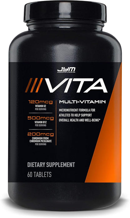 JYM Supplement Science Vita JYM Sports Multivitamin & Mineral Support, Vitamin A, C, B6, B12, E, K