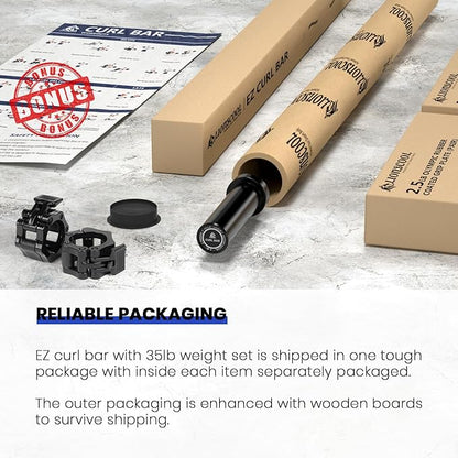 LIONSCOOL Premium 4ft/4.9ft/6ft Barbell for Strength Training and Olympic Weightlifting, 2 Inch Bar