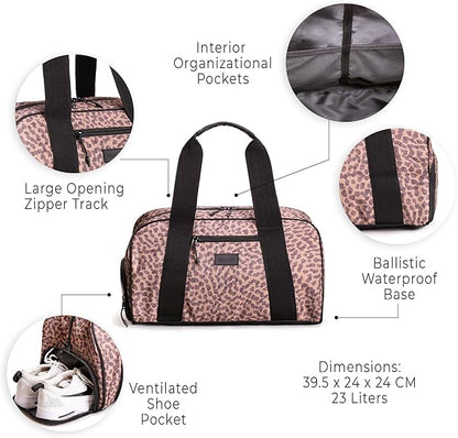 Vooray Burner Gym Duffel Bag, Gym Bag for Women and Men with Shoe Compartment, Weekender, Overnight