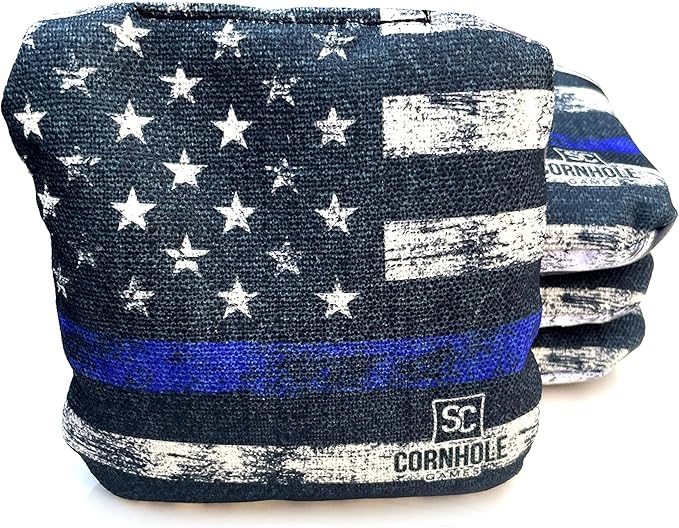 Professional Dual Sided Cornhole Bags- 16 oz 6x6 w/Premium Resin Fill - Official Tournament