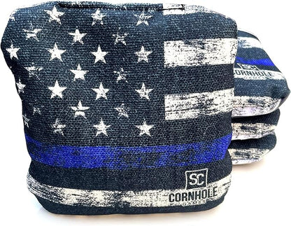 Professional Dual Sided Cornhole Bags- 16 oz 6x6 w/Premium Resin Fill - Official Tournament