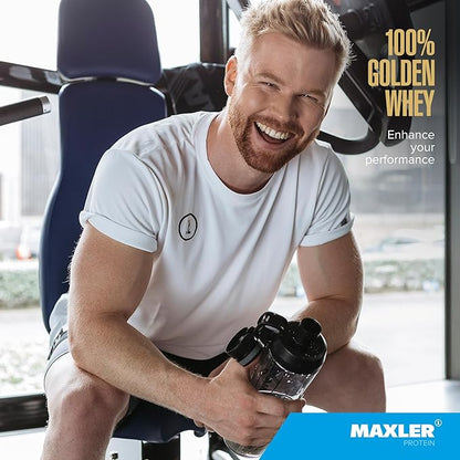 Maxler 100% Golden Whey Protein - 24g of Protein per Serving - Premium Whey Protein Powder for Pre