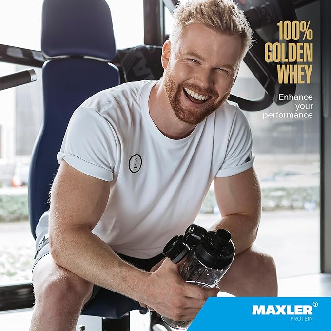 Maxler 100% Golden Whey Protein - 24g of Protein per Serving - Premium Whey Protein Powder for Pre