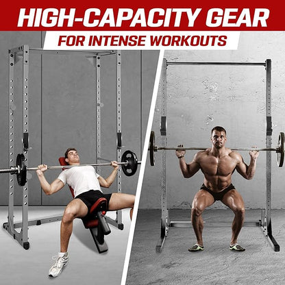 Yes4All Power Rack J-Hooks & Attachments ??Heavy Duty Barbell Holders Compatible with 2x2 & 3x3