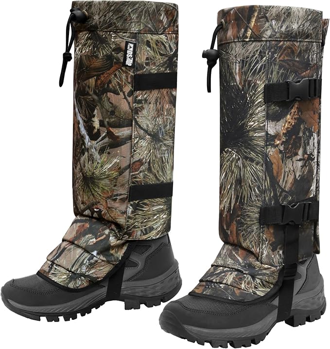 Snake Gaiters Leg Guards, Waterproof Snake Guards, Adjustable Snake Bite Protection for Lower Legs