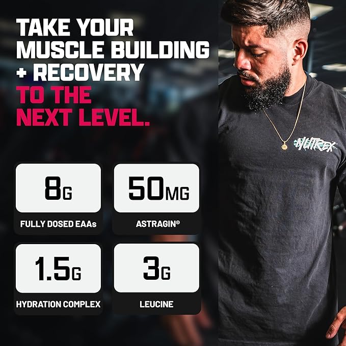 Nutrex Research EAA Hydration | EAAs + BCAA Powder | Muscle Recovery, Strength, Muscle Building