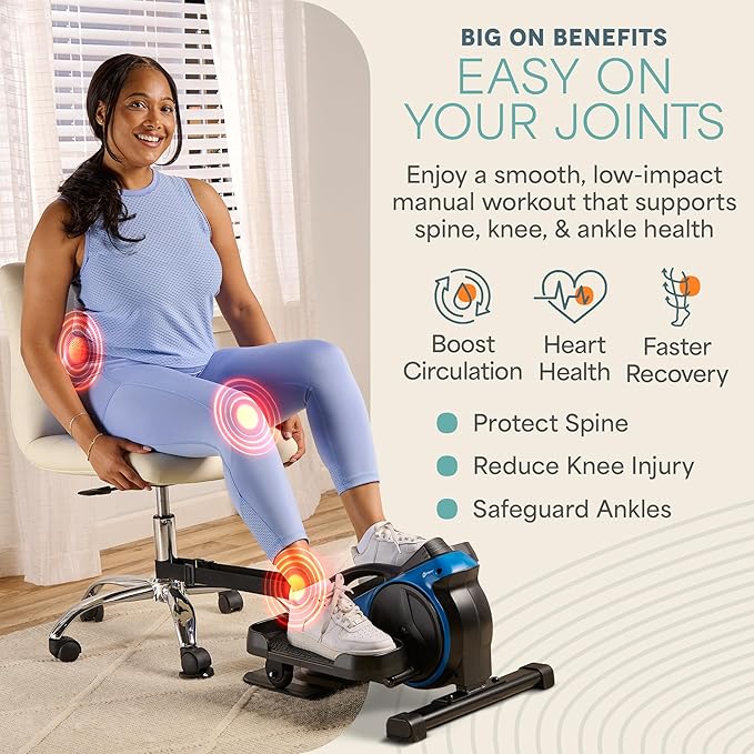 Lifepro Under Desk Elliptical Exercise Machine with or without Red Light, Seated Pedal Exerciser