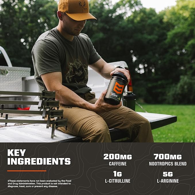 MTN OPS Ignite Energy Drink Powder, Naturally Gluten Free & Sweetened with Monk Fruit, Nitric Oxide