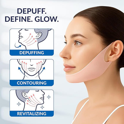 Stylia V Line Lifting Collagen Face Mask - Double Chin Strap for Women - Jawline Shaper Face Lift