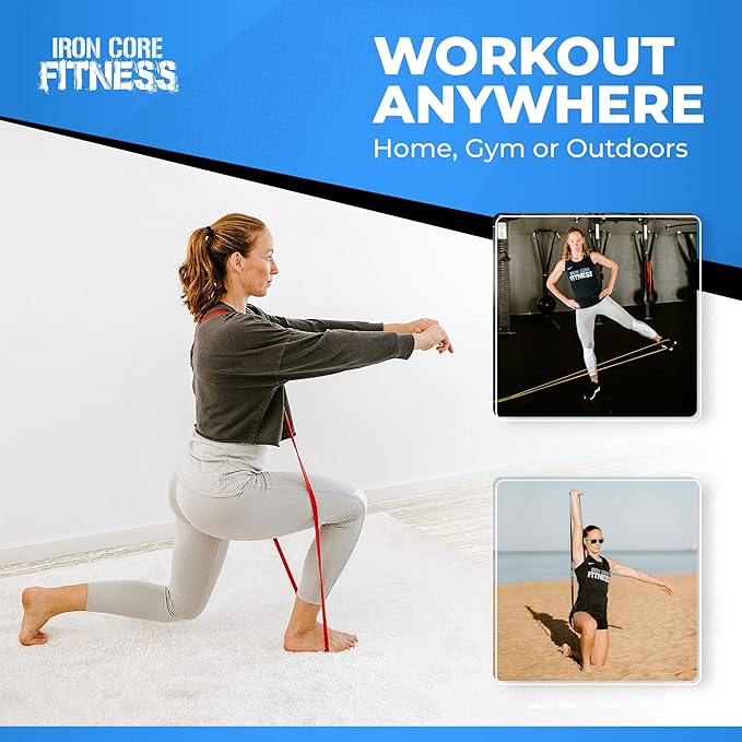 Pull Up Assistance Resistance Bands - Long Loop Power Bands for Men and Women - Strength Power