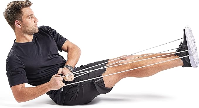 Sunny Health & Fitness Versatile Resistance Bands (Single or Combo Set) for Strength Training