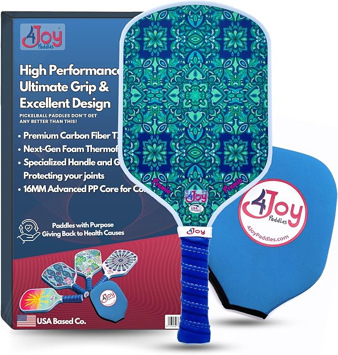 4Joy Pickleball Paddle Premio Series - Thermoformed Premium T700 Carbon Fiber Pickleball Paddless